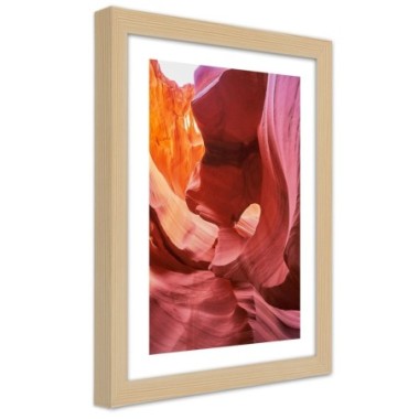 Quadro con cornice, Rocce rosse - 40x60