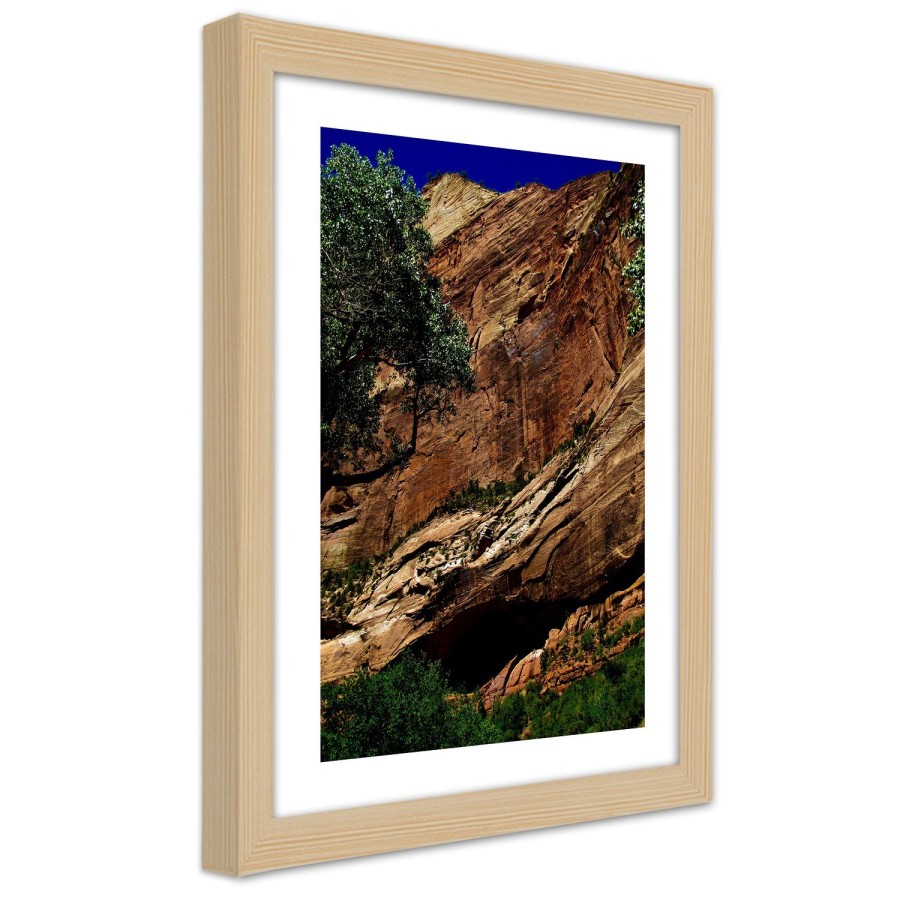 Quadro con cornice, Paesaggio roccioso - 40x60