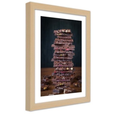 Quadro con cornice, Torre di cioccolato da dessert -...