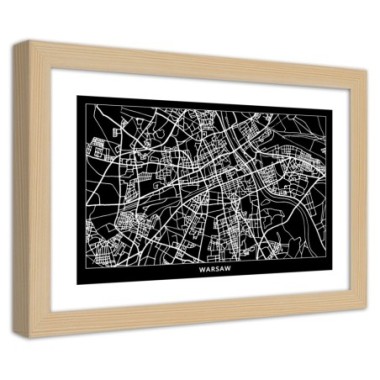 Quadro con cornice, Carta della cittÃ  di Varsavia -...