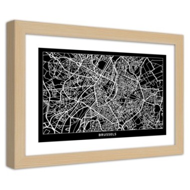 Quadro con cornice, Carta della cittÃ  di Bruxelles...