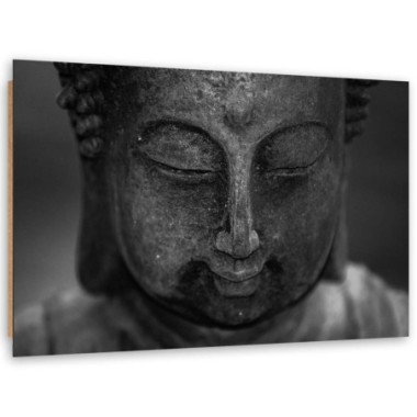 Quadro deco panel, Testa di Buddha pensieroso - 60x40