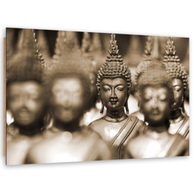 Quadro deco panel, Buddha tra la folla - 60x40