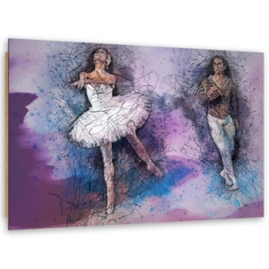 Quadro deco panel, Coppia che balla il balletto - 60x40