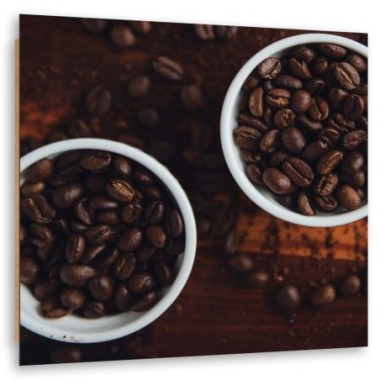 Quadro deco panel, Tazze piene di caffÃ¨ - 50x50