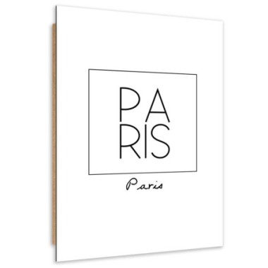 Quadro deco panel, Scrittura parigina - 40x60