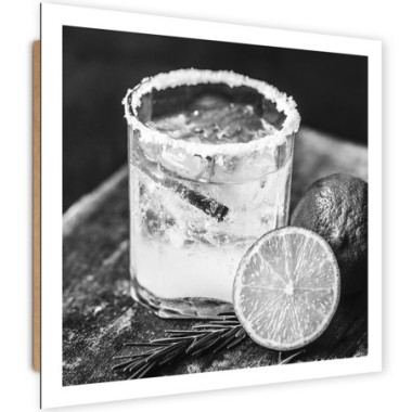 Quadro deco panel, Bevete con il limone - 50x50
