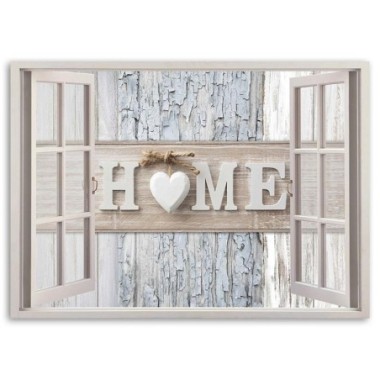 Quadro deco panel, Iscrizione della casa nella...