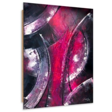 Quadro deco panel, Cerchi d'argento - 40x60