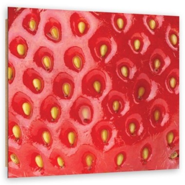 Quadro deco panel, Macro fragola - 50x50