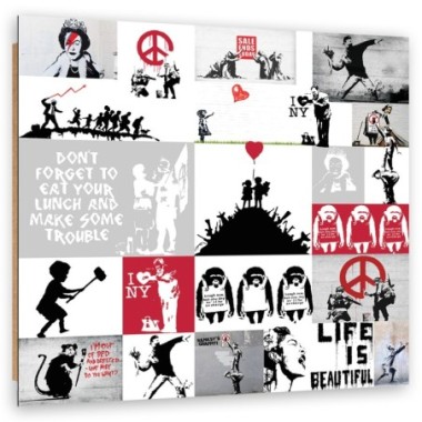 Quadro deco panel, Collage di graffiti art di strada...