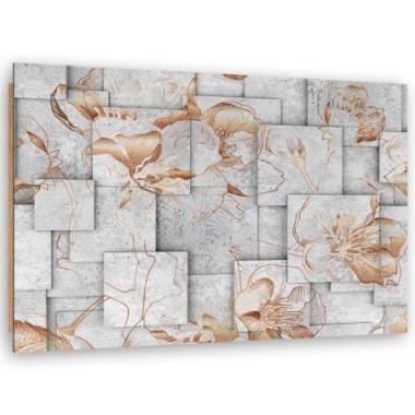 Quadro deco panel, Lilia fiori su uno sfondo...