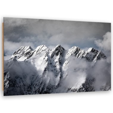 Quadro deco panel, Mountain Peak in inverno - 60x40