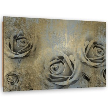 Quadro deco panel, Rose dorate - 60x40