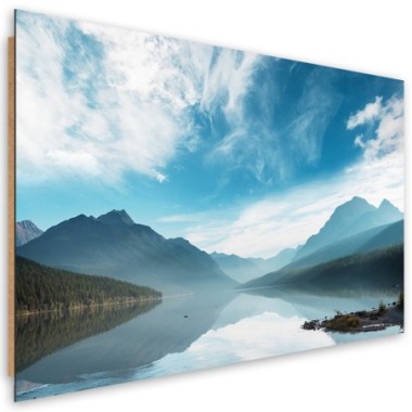 Quadro deco panel, Lago sullo sfondo delle montagne...