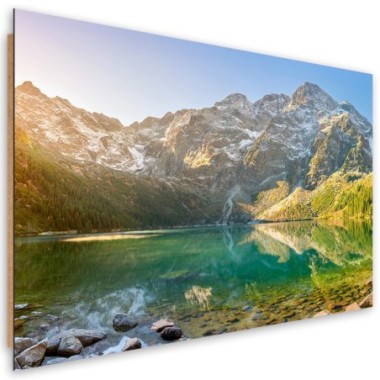 Quadro deco panel, Lago in montagna - 60x40
