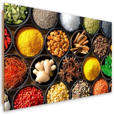 Quadro deco panel, Erbe spezie per la cucina - 60x40