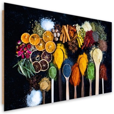 Quadro deco panel, Erbe spezie per la cucina - 60x40