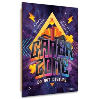 Quadro deco panel, Iscrizione della zona del...