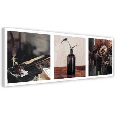 Stampa su tela, Natura morta - set - 90x30