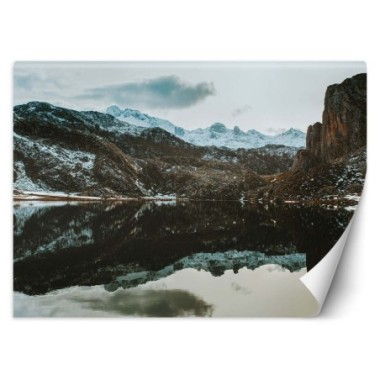 Carta Da Parati, Lago in montagna - 150x105