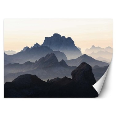 Carta Da Parati, Montagne nella nebbia - 150x105