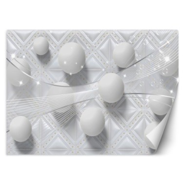 Carta Da Parati, Sfere texture 3d - 150x105