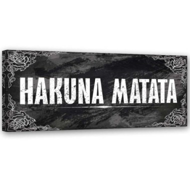 Quadro su tela, Hakuna Matata Panorama - 90x30
