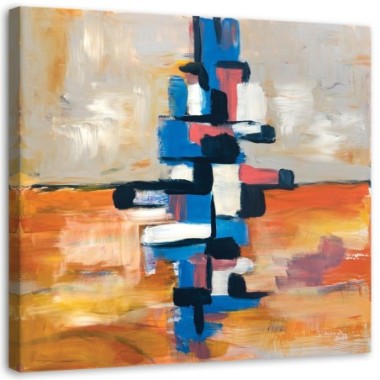 Quadro su tela, Astratto colorato - 60x60