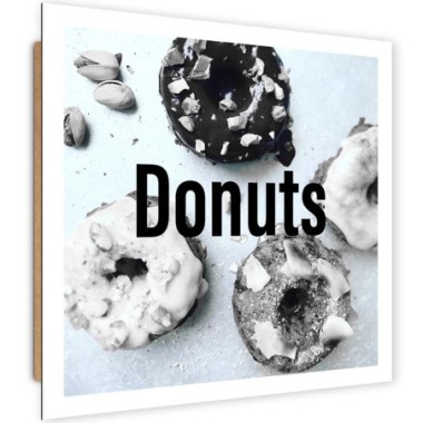 Quadro deco panel, Donatori in bianco e nero - 60x60