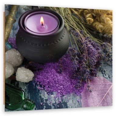 Quadro deco panel, Candela Violet Zen Spa - 60x60