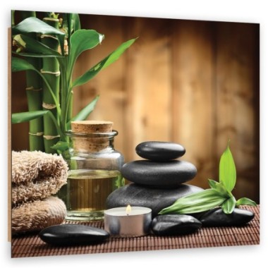 Quadro deco panel, Composizione di zen da pietre...