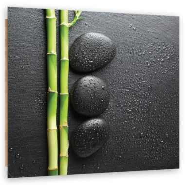 Quadro deco panel, Pietre di bambÃ¹ e zen - 60x60