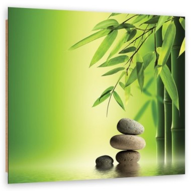 Quadro deco panel, Zen e pietre di bambÃ¹ su uno...