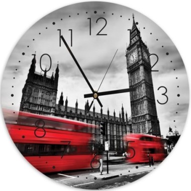 Orologio da parete, Nel cuore di Londra - 60x60