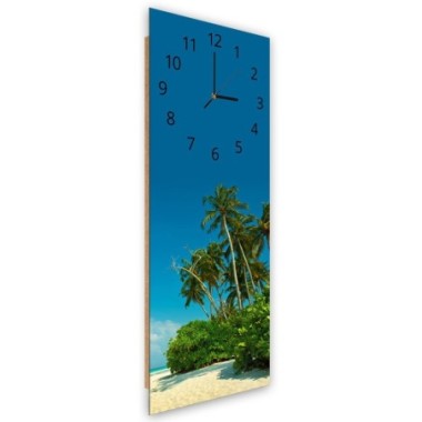 Orologio da parete, Spiaggia tropicale - 30x90