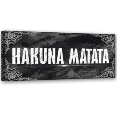 Quadro su tela, Hakuna Matata Panorama - 120x40