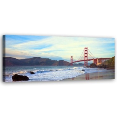 Quadro su tela, New York Golden Gate - 120x40