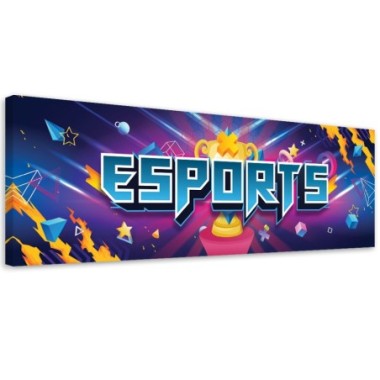 Quadro su tela, Astrazione per il giocatore - 120x40