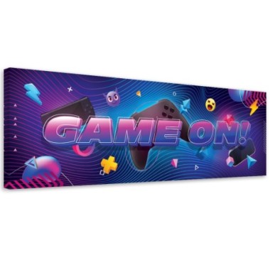 Quadro su tela, Astrazione per il giocatore - 120x40