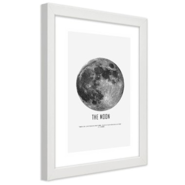 Quadro con cornice, Luna - 60x90