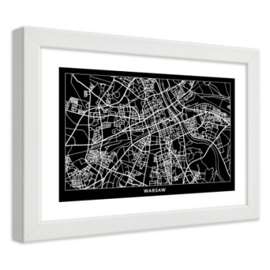 Quadro con cornice, Carta della cittÃ  di Varsavia -...