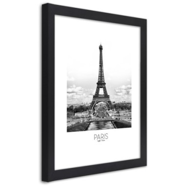 Quadro con cornice, L'iconica Torre Eiffel - 60x90