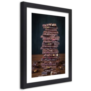Quadro con cornice, Torre di cioccolato da dessert -...