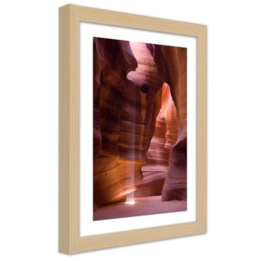 Quadro con cornice, L'alba in una grotta - 60x90