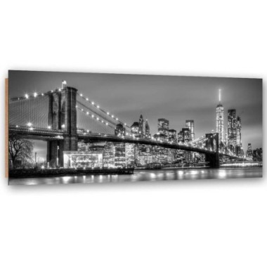 Quadro deco panel, Ponte di Brooklyn - 120x40
