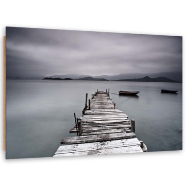 Quadro deco panel, Lago d'inverno - 90x60