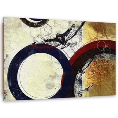 Quadro deco panel, Astrazione marrone - 90x60