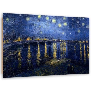 Quadro deco panel, Notte stellata sul Rodano -...