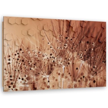 Quadro deco panel, Dente di leone in gocce di...